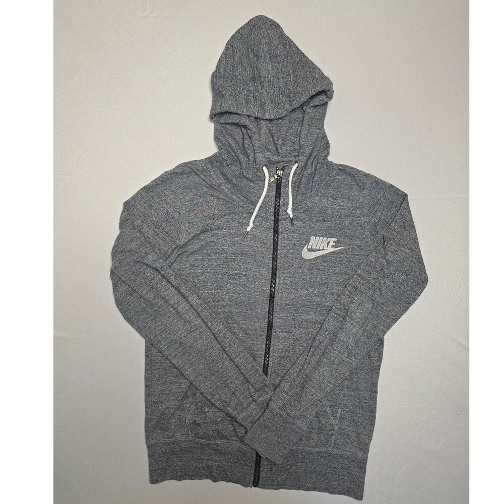 Nike women's full-zip hoodie in gray Size M